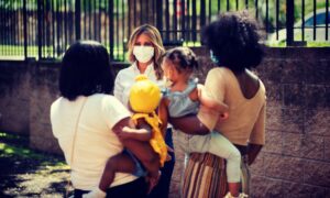 Melania Trump Shares Video Showing Her Wearing Mask While Visiting Womens Center