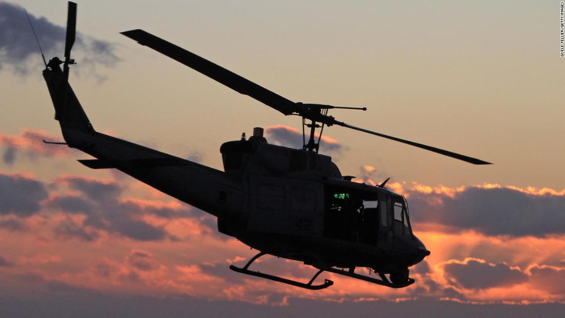  Military helicopter shot at over Virginia, injuring crew member