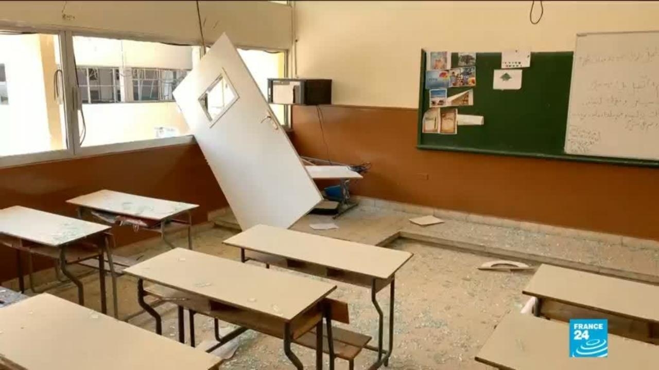  Dozens of Beirut schools damaged by port blast wont reopen this autumn
