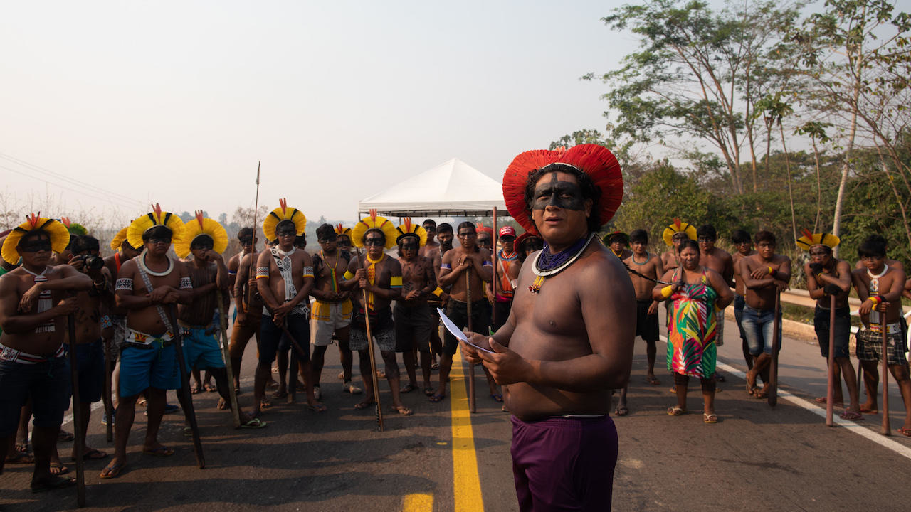  Indigenous protesters block key Brazil highway over countrys Covid-19 response