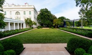  First Lady Melania Trump Unveils White House Rose Garden Renovations