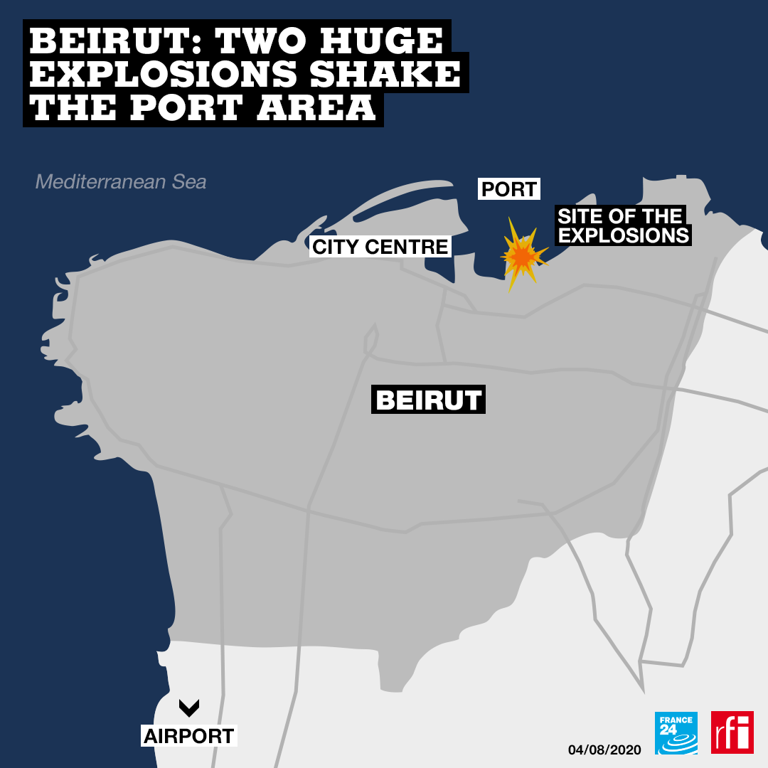 Scores dead, thousands wounded as massive explosions rock Beirut