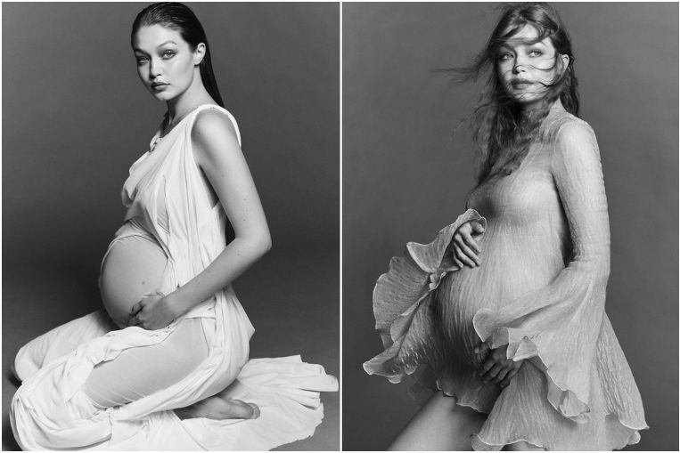  Model Gigi Hadid shares pregnancy portraits as due date approaches