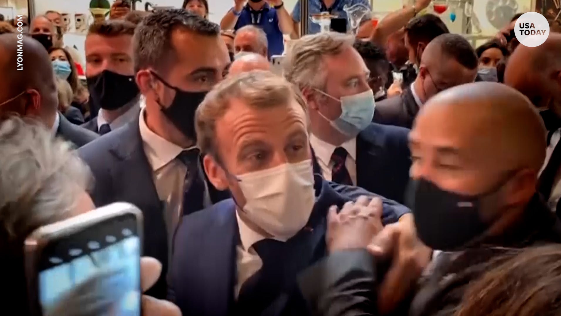  French President Thrown with Egg