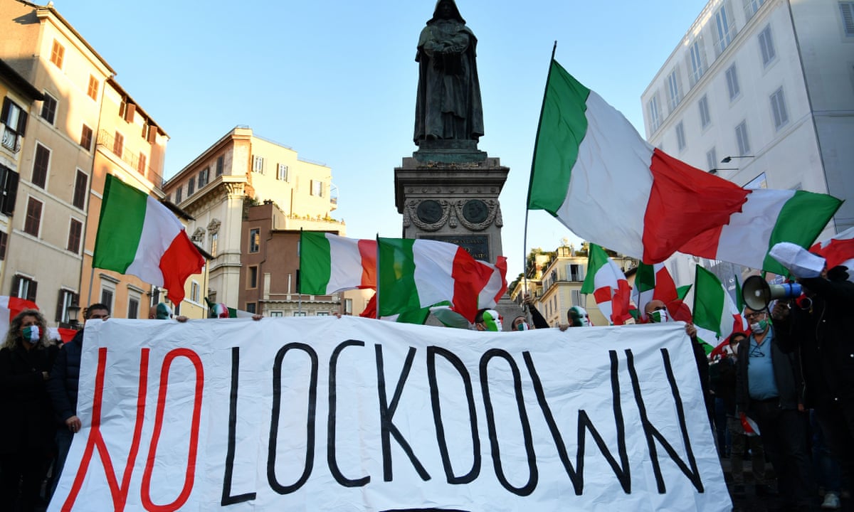  Protesters Refuse COVID Restrictions across Europe