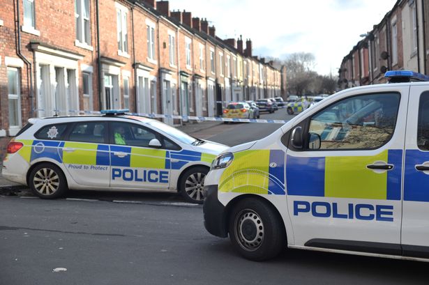 Police cars in South Tyneside