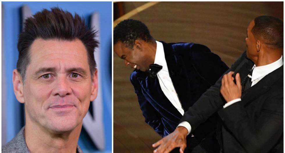 Jim Carrey in left and Chris Rock on right