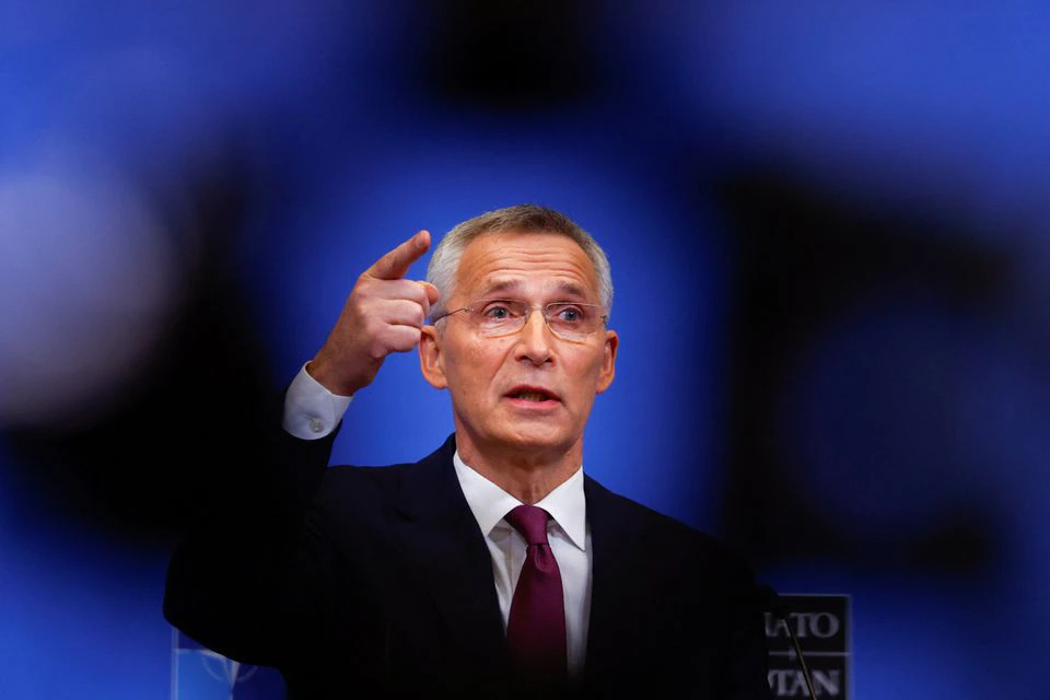 NATO Secretary General Jens Stoltenberg speaks during a news conference