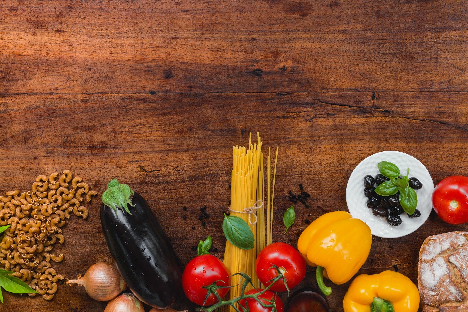 Different vegetables on table that provide many healthy eating benefits