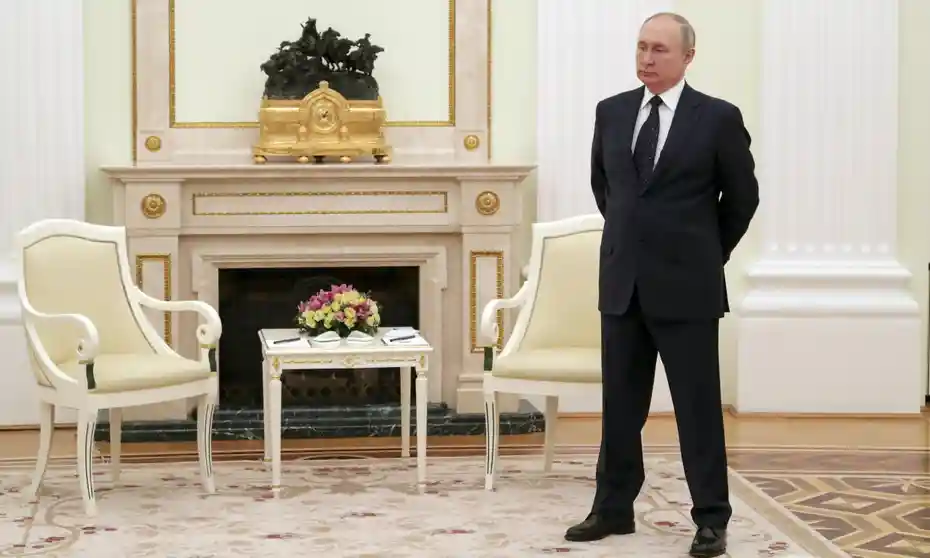 Vladimir Putin waiting