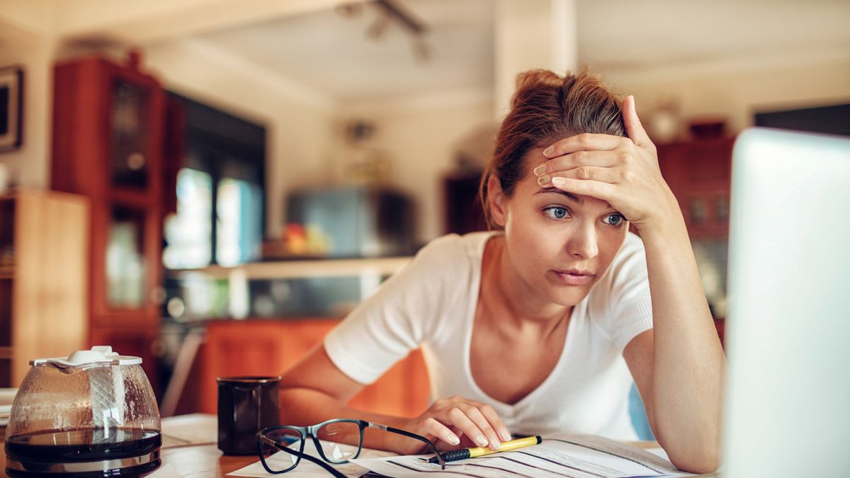 An employee is stressed out during work