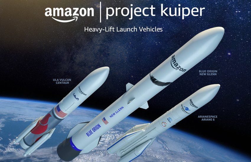  Amazon secures rockets for broadband project