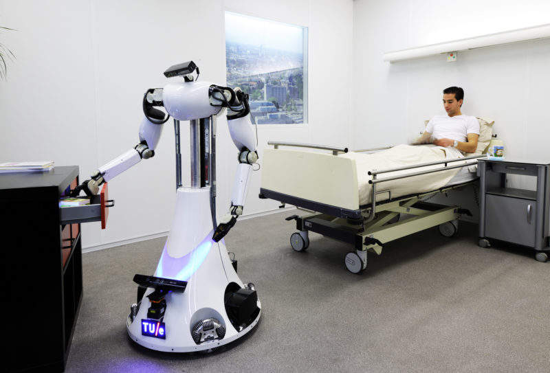 Medical Robot taking care of patient