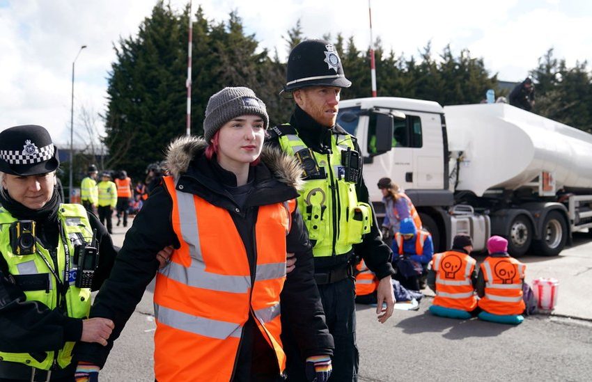  Climate Activists Arrested at Kingsbury Terminal in Warwickshire