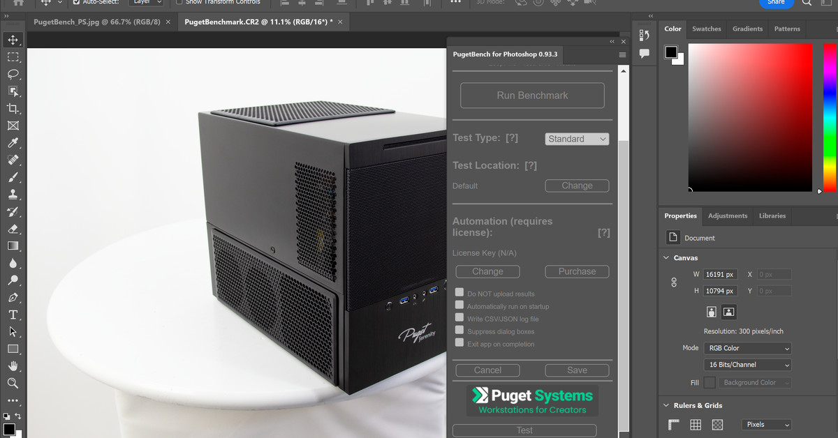 Photoshop PugetBench