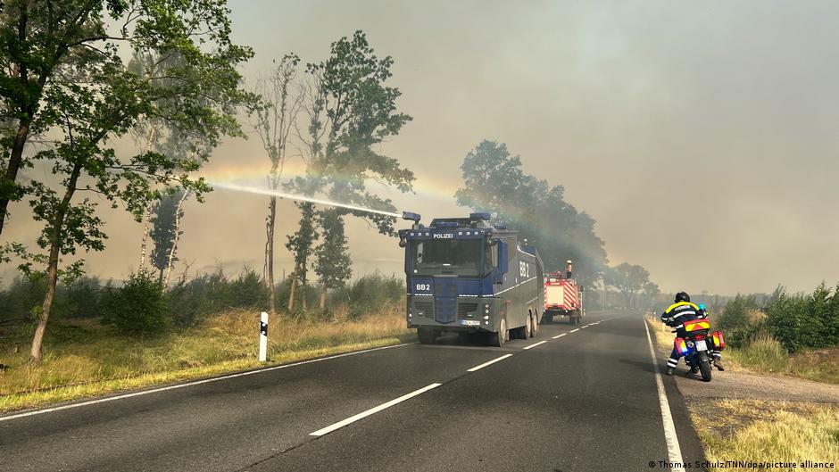 Wildfires Reach Germany and Czech Republic