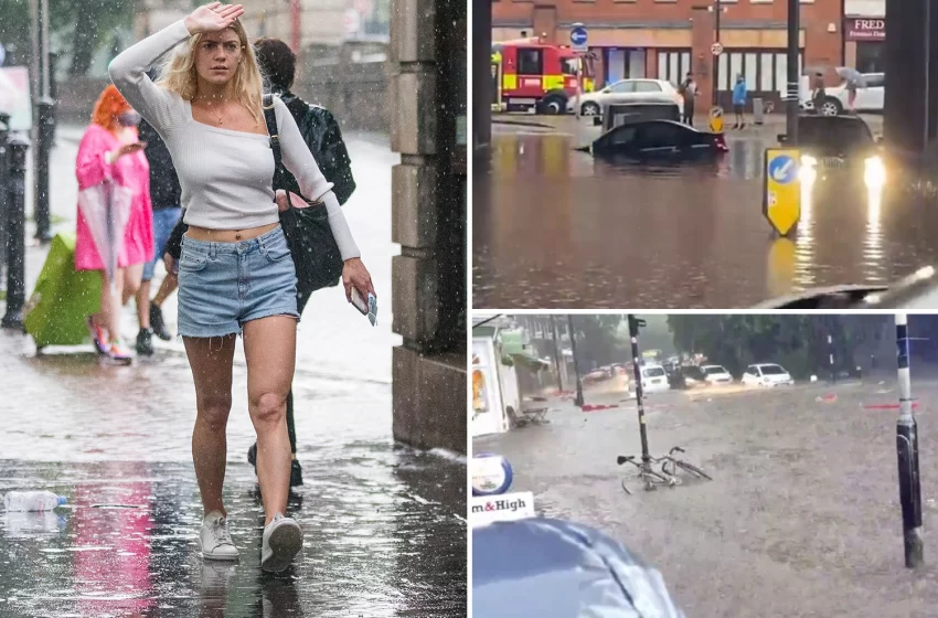  Flash Floods Hit London after Heatwave