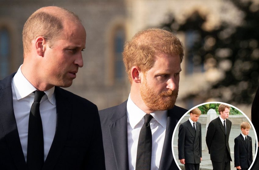  King Charles, William and Harry to Walk Behind Queen’s Coffin