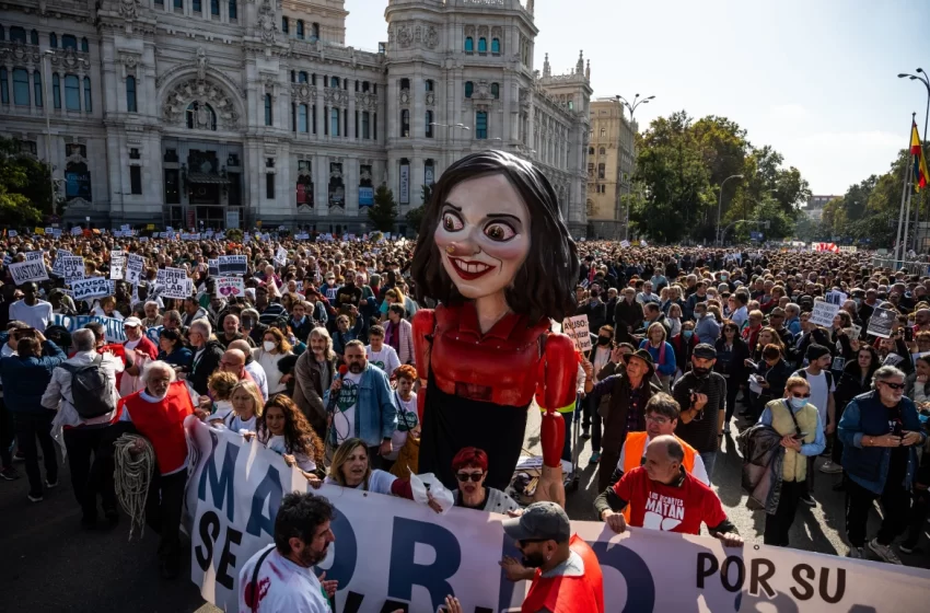  Public Health Project Protested in Madrid