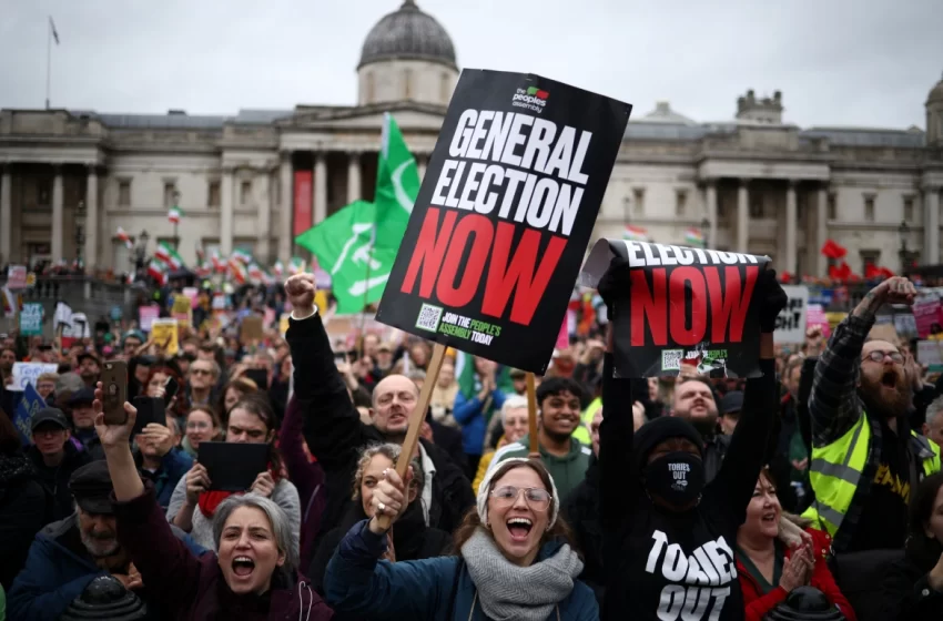  Thousands Protest High Cost-of-Living in UK