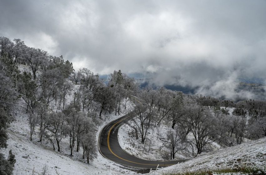  Rare Blizzard Storm in Southern California