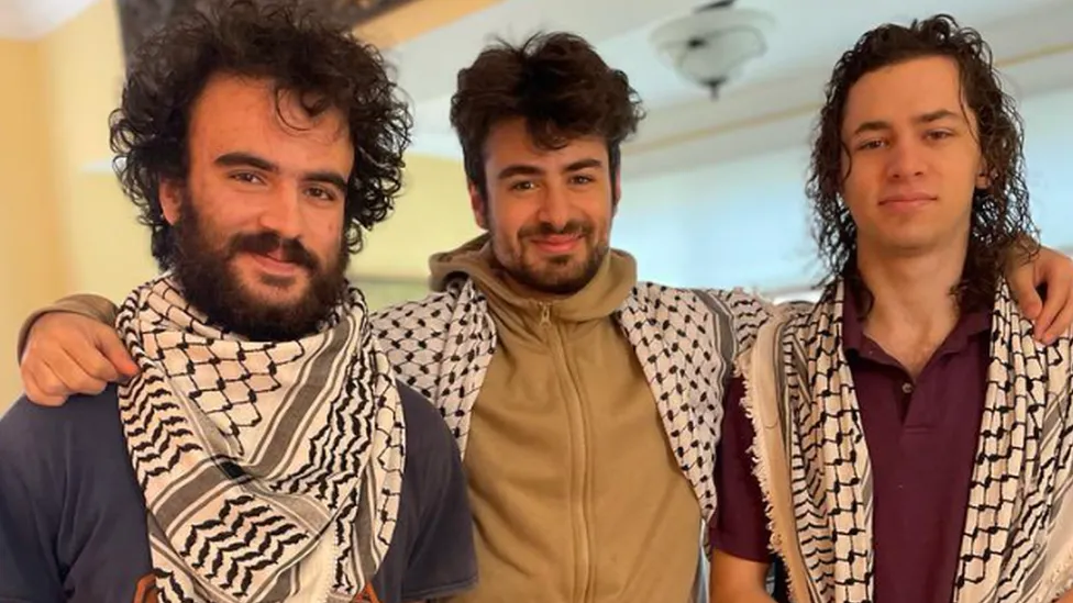 Three Palestinian students