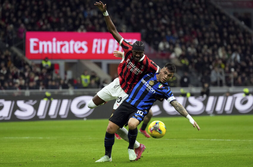  Inter vs Milan.. A fiery half ends in a 1-1 draw in the Italian League