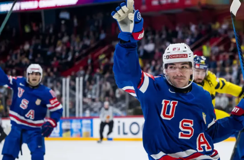  Jeremy Swayman leads team USA to worlds gold medal game
