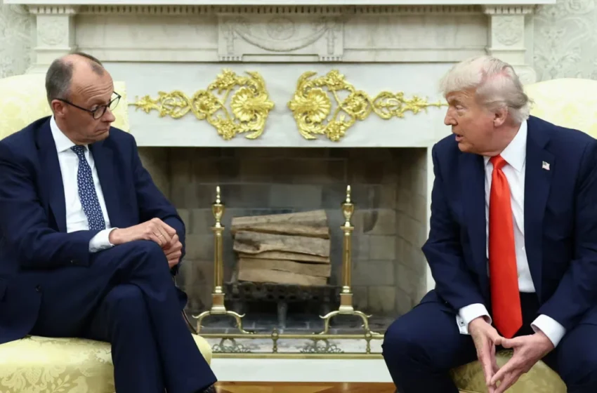 German Chancellor Merz gifts Trump grandfather’s birth certificate
